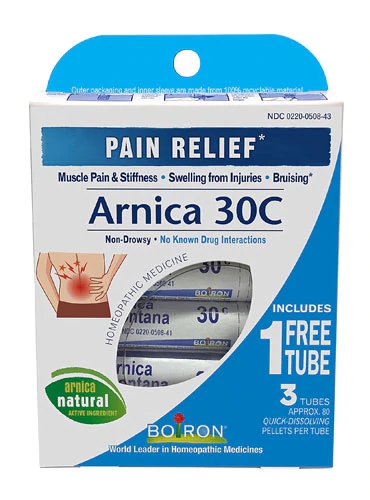 Boiron Arnica 30C Pellets - 3 Tubos: Alívio Natural para Desconfortos Musculares e Lesões Leves