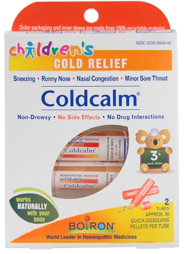 Boiron Children's Coldcalm Pellets Alívio de Resfriado Infantil - 2 Tubos