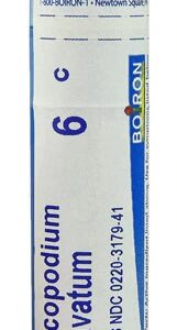 Boiron Lycopodium Clavatum 6C - 80 Pellets - Homeopatia para Bem-Estar