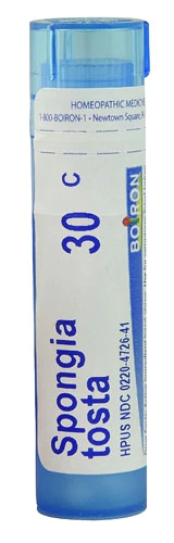 Boiron Spongia Tosta 30C - 80 Pellets: Alívio Homeopático para o Bem-Estar Respiratório