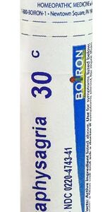Boiron Staphysagria 30C - 80 Glóbulos para Bem-Estar Emocional