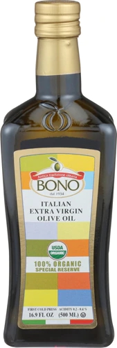 Azeite de Oliva Extra Virgem Orgânico Bono Reserva Especial 479ml - Pureza e Saúde no Seu Dia a Dia