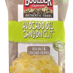 Chips de Batata Kettle Cooked Boulder Canyon com Azeite de Abacate, Sal Marinho e Pimenta do Reino - 149g