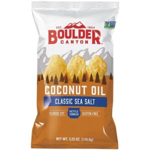 Chips de Batata Boulder Canyon com Óleo de Coco e Sal Marinho 149g