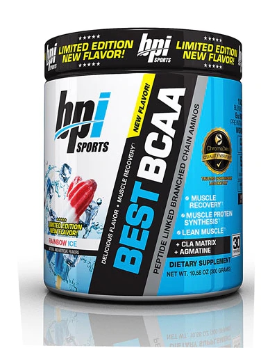 BPI Sports Best BCAA Rainbow Ice 30 Doses - Potencialize Seus Treinos e Recuperação Muscular