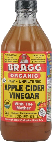 Vinagre de Maçã Orgânico Bragg Cru e Não Filtrado com 'A Mãe' - 473ml
