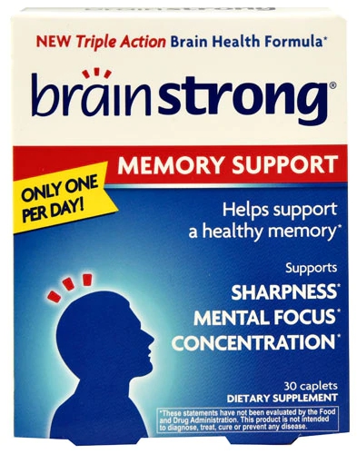 BrainStrong Suplemento para Memória e Cognição - 30 Caplets
