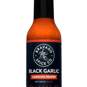 Molho de Pimenta Carolina Reaper e Alho Negro Bravado Spice Co. 148ml