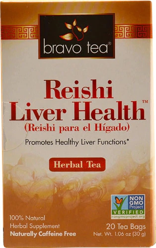 Bravo Tea Chá de Ervas para Saúde do Fígado Reishi - 20 Saquinhos (Aprox. 34g)