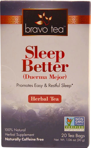 Bravo Tea Sleep Better Herbal Tea -- 20 Tea Bags