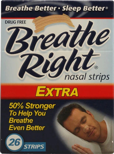 Tiras Nasais Breathe Right Extra Bege - 26 Unidades - Alívio Extra para Congestão