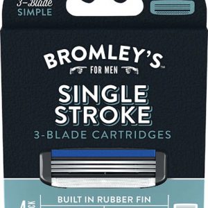 Comprar bromley's single stroke 3-blade razor cartridges -- 4 cartridges preço no brasil beauty & personal care personal care shaving suplementos em oferta suplemento importado loja 23 online promoção - 7 de julho de 2022