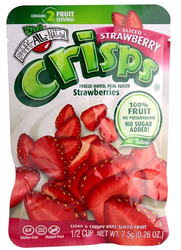 Brother's All Natural Fruit Crisps Morango 7g - Snack Saudável e Crocante