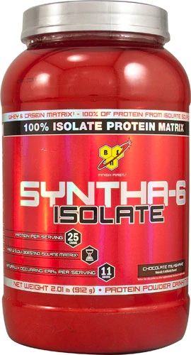 BSN Syntha-6 Isolate Whey Protein Isolado Sabor Chocolate Milkshake - 907g