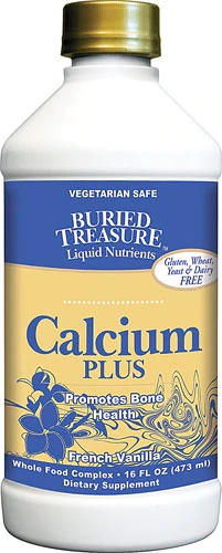 Buried Treasure Calcium Plus Baunilha Francesa 473ml - Suplemento de Cálcio e Vitaminas