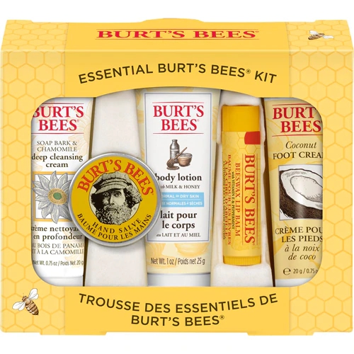 Kit Essencial Burt's Bees Para Beleza Diária - 5 Peças - Hidratação e Cuidado Natural