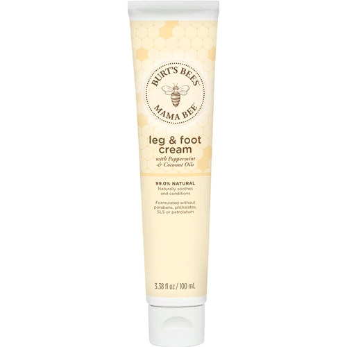 Creme para Pernas e Pés Mama Bee Burt's Bees com Óleo de Hortelã - 100g