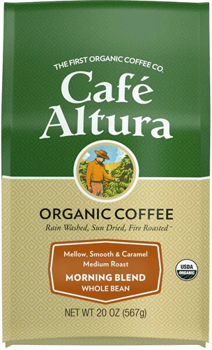 Café Orgânico Altura Morning Blend Torra Média Grãos Inteiros 567g - Sabor Intenso e Bem-Estar