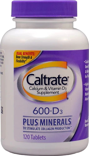 Caltrate 600 D3 + Magnésio, Zinco, Cobre, Manganês e Boro - 120 Comprimidos