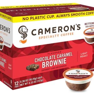 Café Especial Cameron's Betterbrew Chocolate Caramel Brownie - Torra Clara Eco Pods 12 Unidades (aprox. 113g)