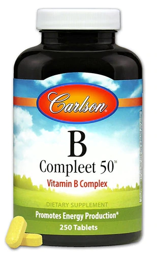 Carlson B Compleet 50 - 250 Comprimidos | Suplemento Vitamínico B