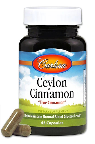 Canela do Ceilão Carlson 45 Cápsulas - Pureza e Bem-Estar Natural - 500mg por Dose