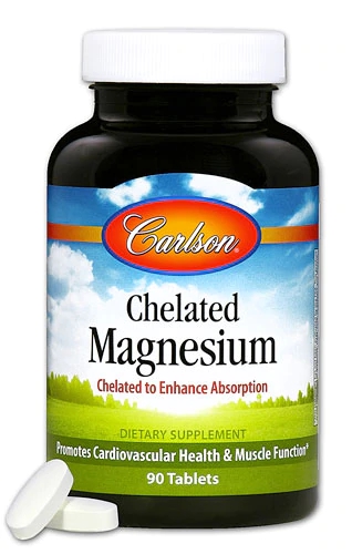 Magnésio Quelado Carlson 200mg - 90 Tabletes: Sua Dose Essencial de Bem-Estar