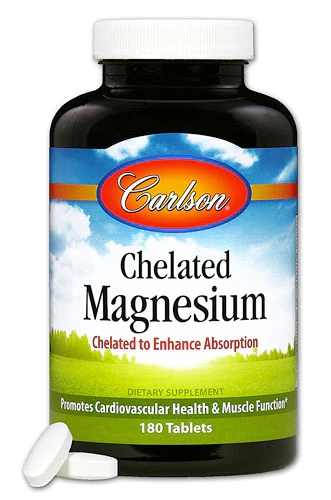 Carlson Magnésio Quelado 180 Comprimidos - Suporte Essencial para o Bem-Estar