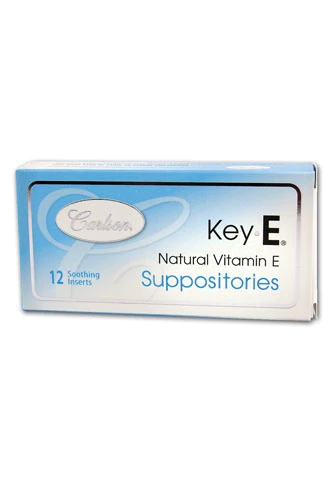 Carlson KeyE® Vitamina E Natural Supositórios - 12 Unidades