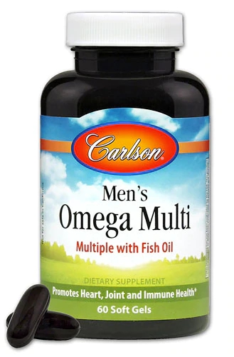 Carlson Men's Omega Multi: 60 Softgels - Saúde Completa para o Homem Moderno
