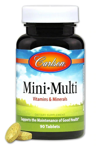 Carlson Mini-Multi Vitaminas e Minerais - 90 Comprimidos | Essencial para Saúde Diária