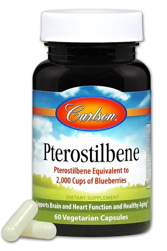 Carlson Petrostilbene 60 Cápsulas Vegetarianas - Saúde Antioxidante Avançada