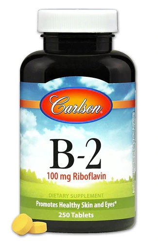 Carlson Vitamina B-2 Riboflavina 100mg - 250 Comprimidos