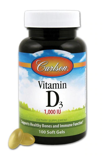 Carlson Vitamin D3 -- 1000 IU - 100 Softgels