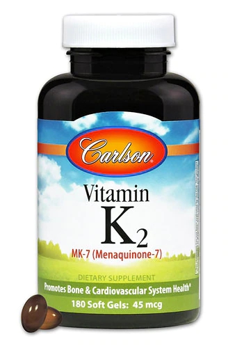 Carlson Vitamina K2 MK-7 45mcg - 180 Cápsulas Gelatinosas