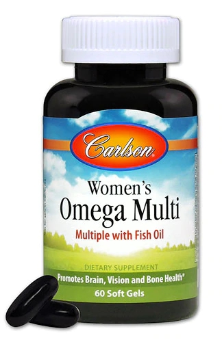 Carlson Women's Omega Multi 60 Softgels - Multivitamínico Completo para Mulheres