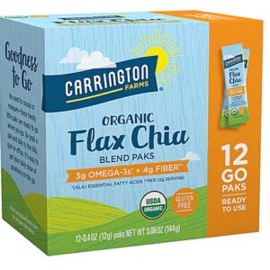 Comprar carrington farms organic flax chia paks gluten free -- 12 packs preço no brasil flaxseed food & beverages seeds suplementos em oferta suplemento importado loja 29 online promoção -