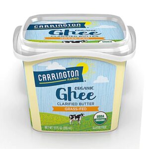 Comprar carrington farms organic ghee clarified butter grass fed -- 12 fl oz preço no brasil alimentos condimentos, óleos e vinagres ghee marcas a-z pure indian foods suplemento importado loja 27 online promoção - 9 de agosto de 2022