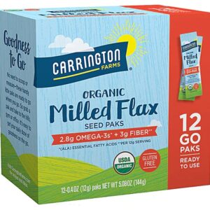 Comprar carrington farms organic milled flax seed paks gluten free -- 12 packs preço no brasil flaxseed food & beverages seeds suplementos em oferta suplemento importado loja 31 online promoção -