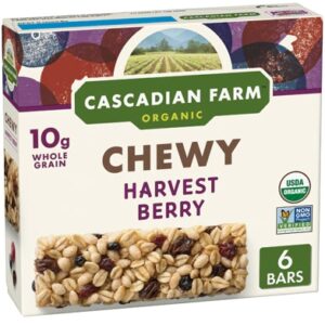 Comprar cascadian farms organic chewy granola bars harvest berry -- 6 bars preço no brasil bars food & beverages granola bars suplementos em oferta suplemento importado loja 39 online promoção -