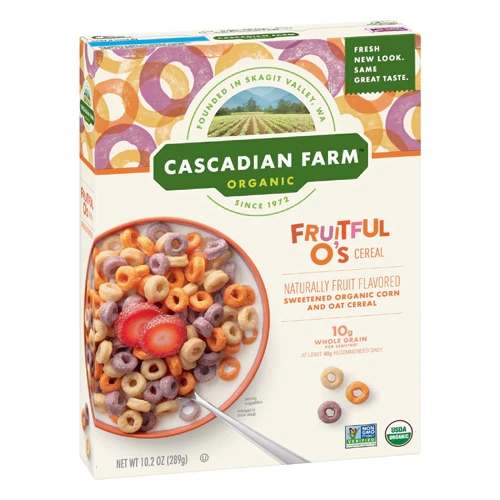 Cereal Orgânico Fruitful O's Cascadian Farm - 289g - Café da Manhã Saudável