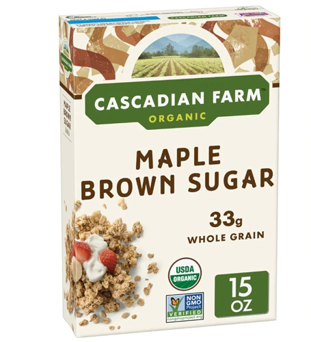 Cereal Granola Orgânico Maple Brown Sugar Cascadian Farms 425g