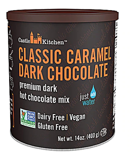 Chocolate Quente Vegano Clássico Caramelo Escuro Castle Kitchen 400g