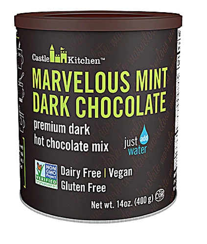 Mix Chocolate Quente Premium Vegano Marvelous Mint Escuro Castle Kitchen 400g