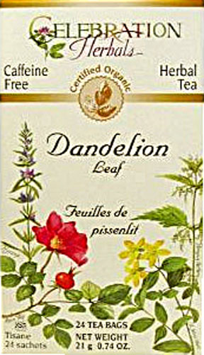 Chá Orgânico Celebration Herbals Dente-de-Leão Sem Cafeína - 24 Sachês (Aprox. 48g)