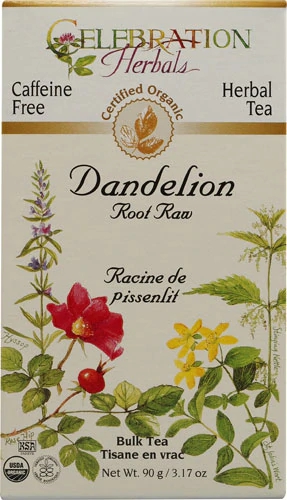 Chá de Raiz de Dente-de-Leão Orgânico Celebration Herbals - Sem Cafeína - 90g (Bulk)