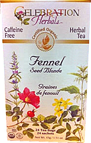 Chá de Semente de Erva-Doce Orgânico Celebration Herbals Sem Cafeína - 24 Sachês