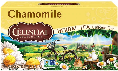 Chá de Camomila Celestial Seasonings Sem Cafeína - 20 Sachês (Aprox. 38g)
