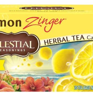 Chá Celestial Seasonings Lemon Zinger Sem Cafeína - 20 Sachês