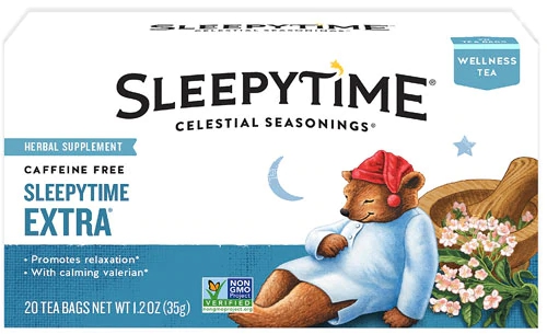 Chá Celestial Seasonings Sleepytime Extra Sem Cafeína - 20 Sachês